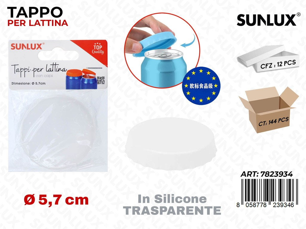 Sunlux Tappo per Lattina Silicone D.5.7CM