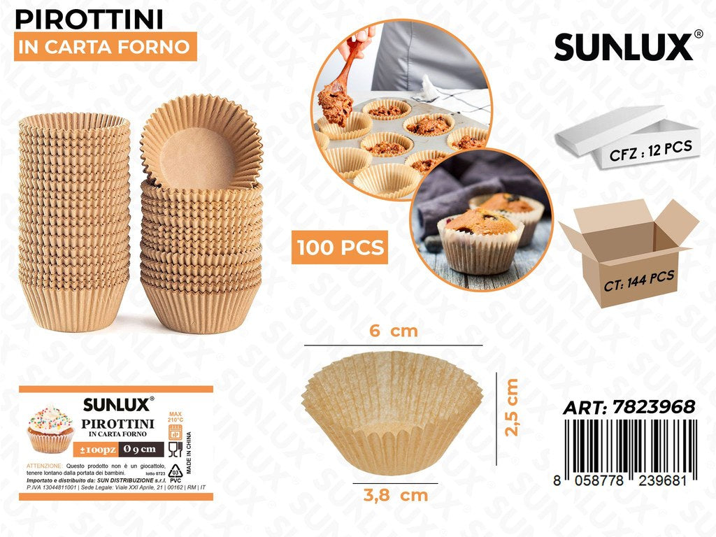 Sunlux Pirottini in Carta F. 100PCS 3.8*2.5*6CM