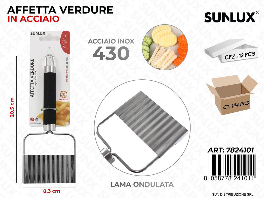 Affetta Verdure in Acciaio 430 8.3*20.5CM