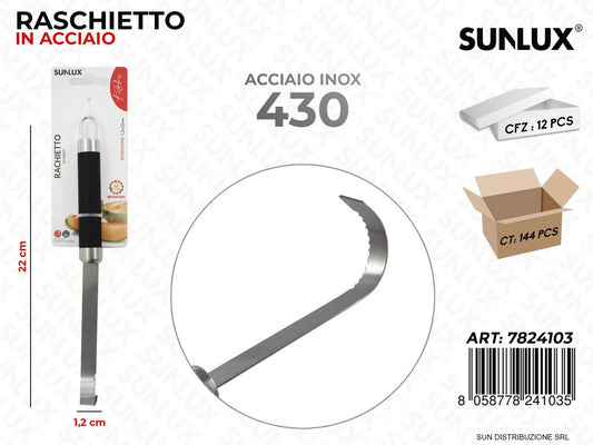 Raschietto in Acciaio 430 1.2*22CM