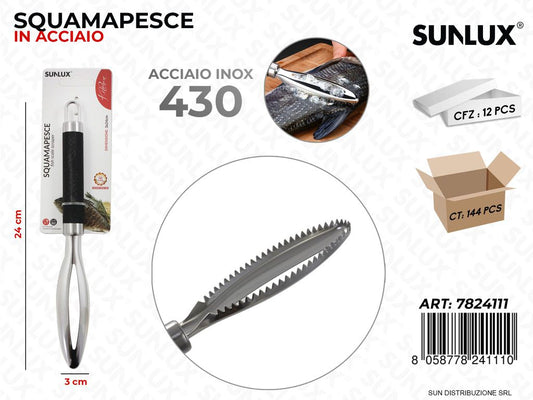 Squamapesce in Acciaio 430 3*24CM