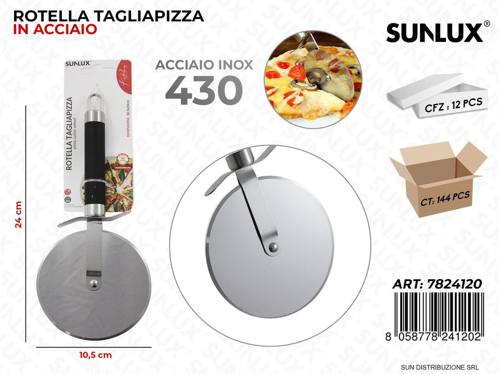 Rotella Taglia Pizza Acciaio 430 10.5*24CM