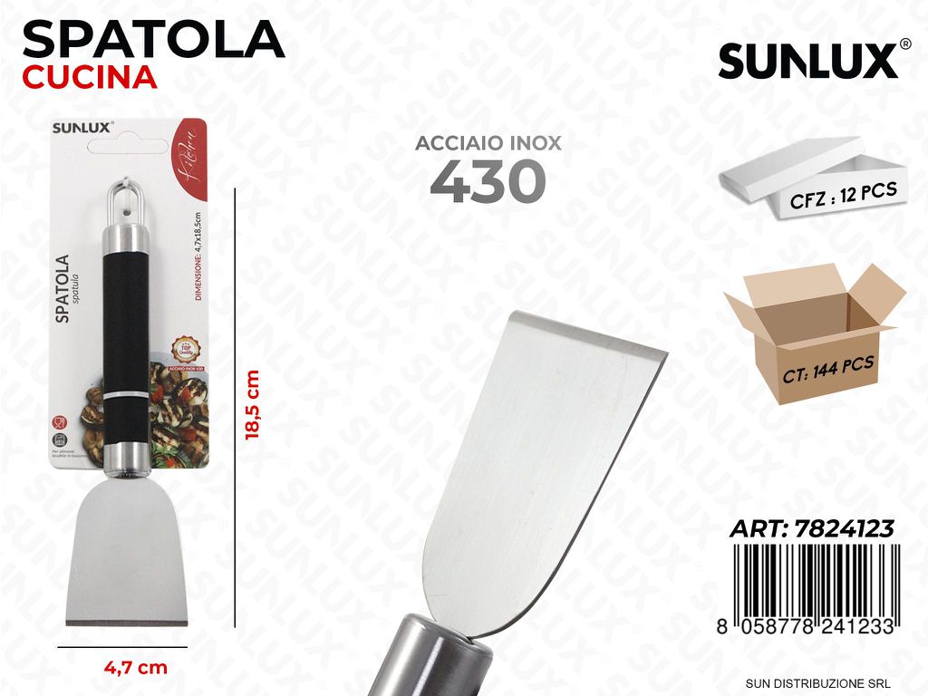 Spatola Cucina in Acciaio 430 4.7*18.5CM
