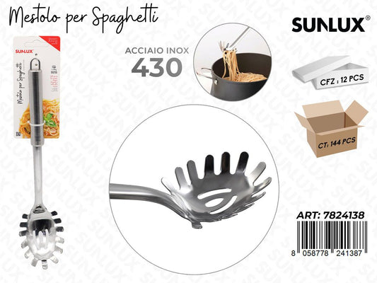 Mestolo per Spaghetti Acciaio 430 6.5*29.5CM