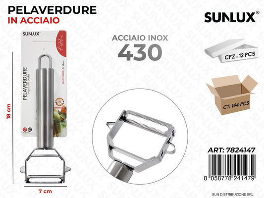 Pelaverdure in Acciaio 430 7*18CM