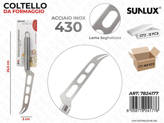 Coltello da Formaggio in Acciaio 430 3*26.5CM