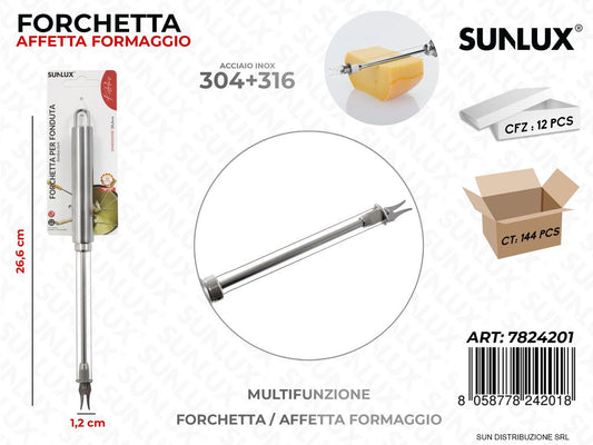Forchetta Affetta Formaggio Acciaio 304*316 1.2*26.6CM