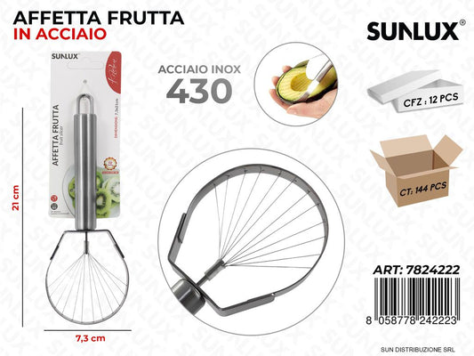 Affetta Frutta in Acciaio 430 7.3*21CM