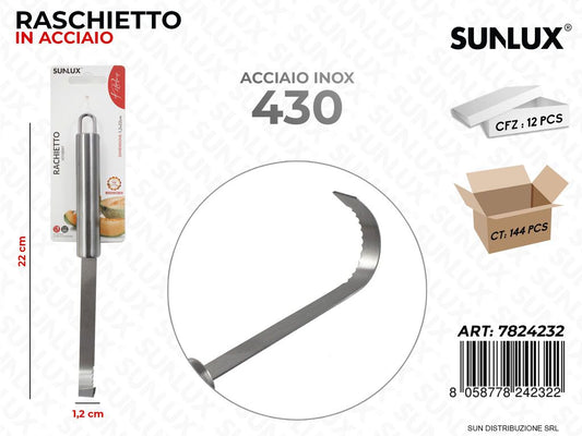 Raschietto in Acciaio 430 1.2*22CM