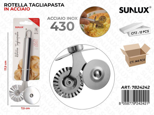 Rotella Tagliapasta in Acciaio 430 7.5*17.5CM