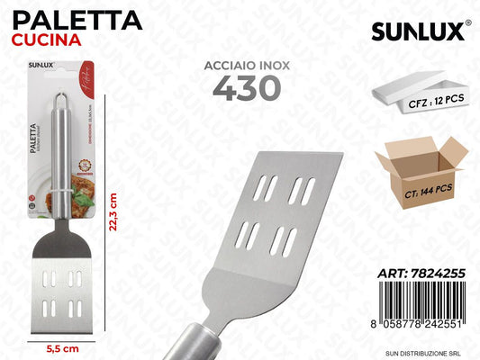 Paletta Cucina in Acciaio 430 5.5*22.3CM