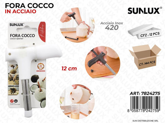 Fora Cocco in Acciaio 420 12CM