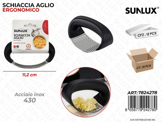 Schiaccia Aglio in Acciaio 430 11.2CM