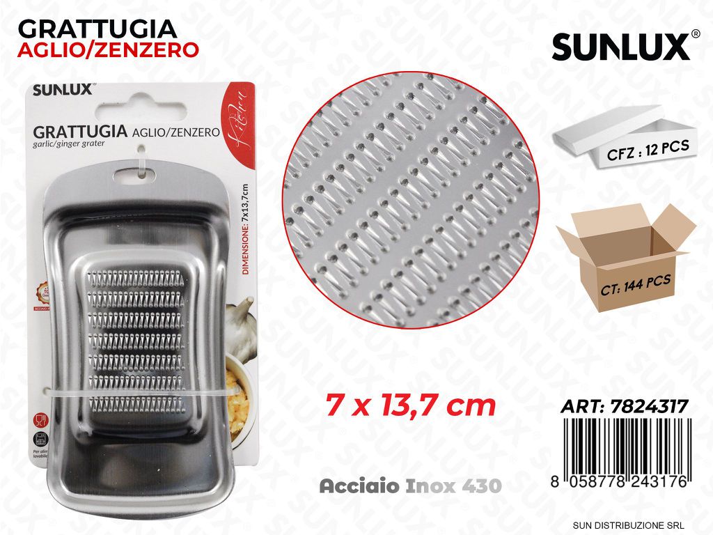 Grattugia Aglio/Zenzero Acciaio 430 7*13.7CM
