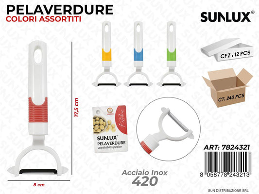 Pelaverdure Acciaio 420 Col. Ass. 8*17.5CM