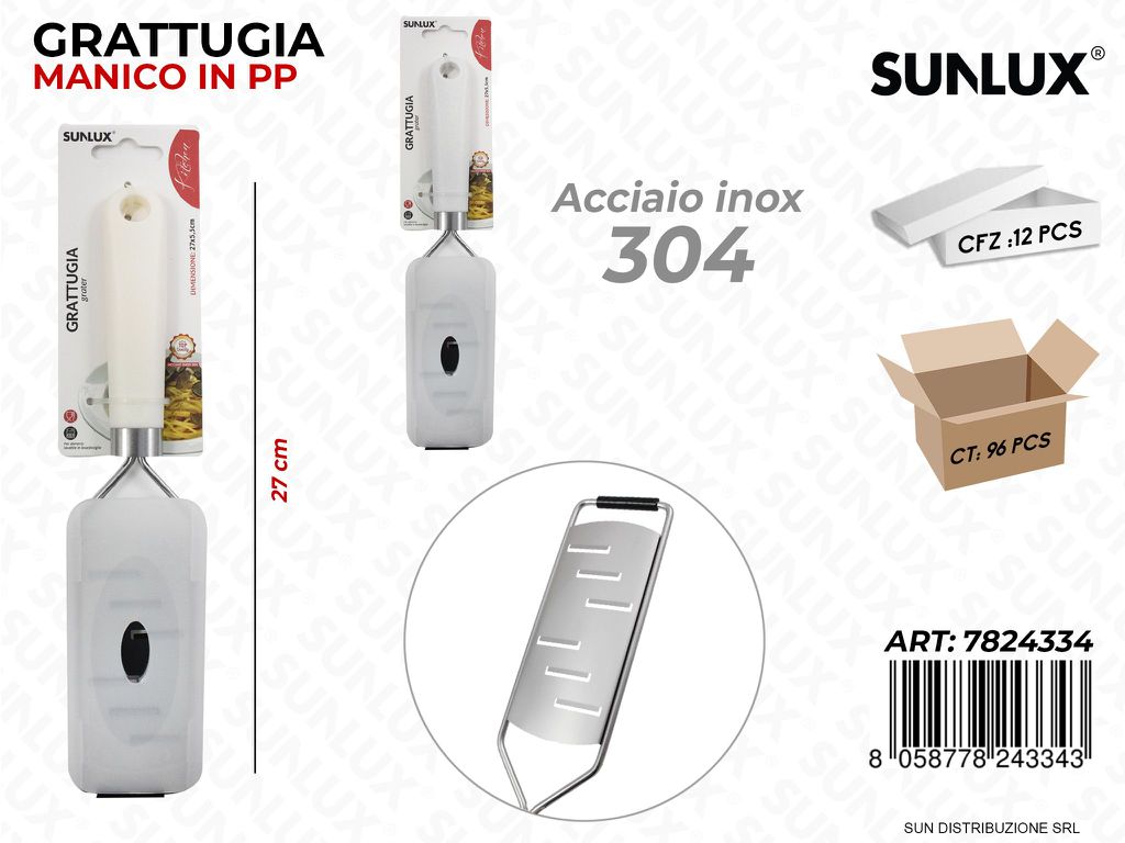 Grattugia in Acciaio 304 c/ Cop. 27CM