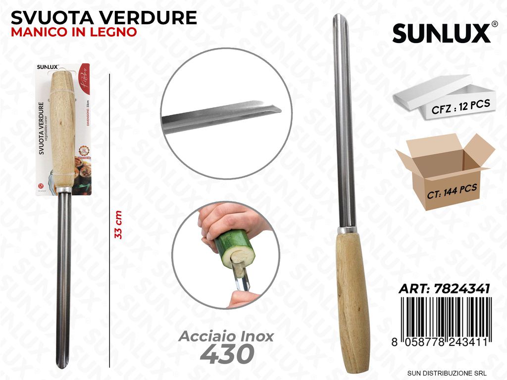 Svuota Verdure in Acciaio 430 33CM