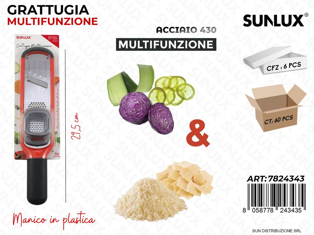 Affetta Verdure Multifunz. In Acciaio 430 29.5Cm