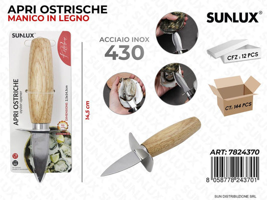 Apri Ostriche in Acciaio 420 2.5*14.5CM