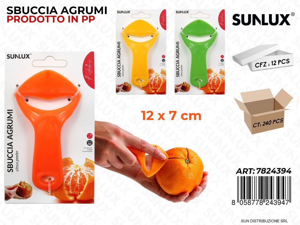 Sbuccia Agrumi in Pp 3COL. 7*12CM