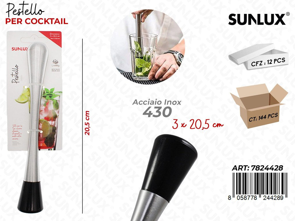 Pestello per Cocktail Acciaio 430 20.5CM
