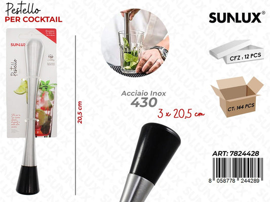 Pestello per Cocktail Acciaio 430 20.5CM