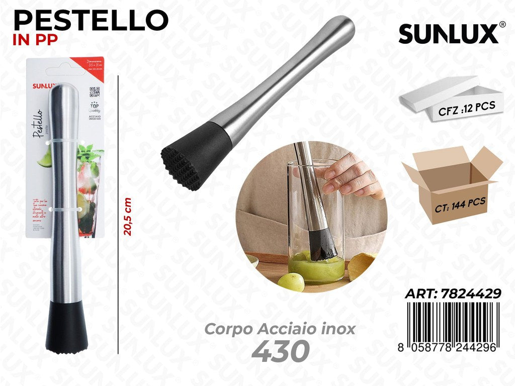 Pestello per Cocktail Acciaio 430 20.5CM