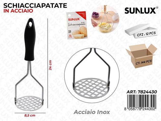 Schiacciapatate in Acciaio Inox D.8.5*24CM