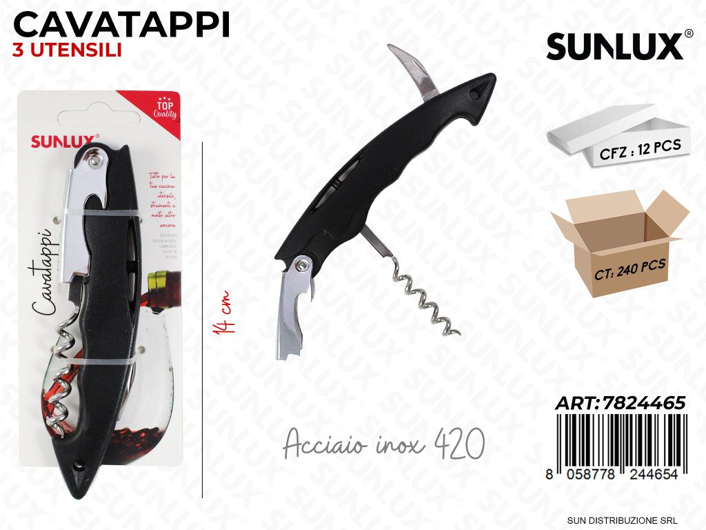 Cavatappi Acciaio 420 14CM