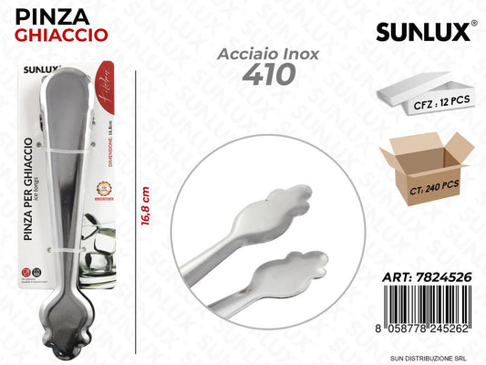 Pinza per Ghiaccio Acciaio 430 16.8CM