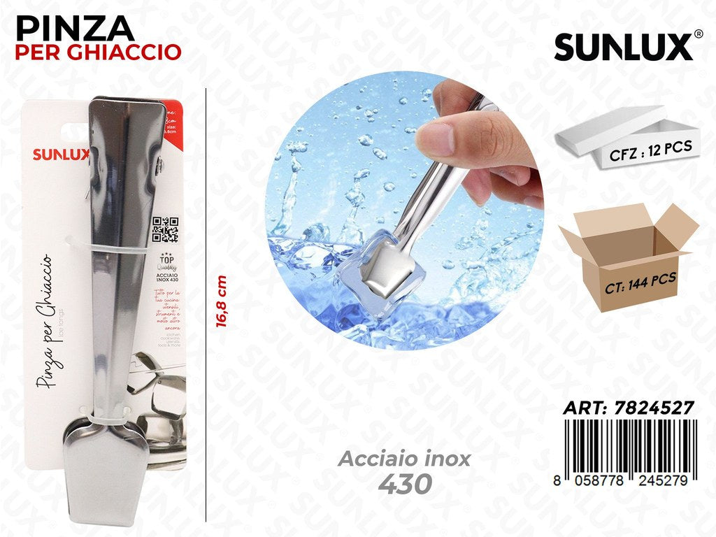 Pinza per Ghiaccio Acciaio 430 16.8CM
