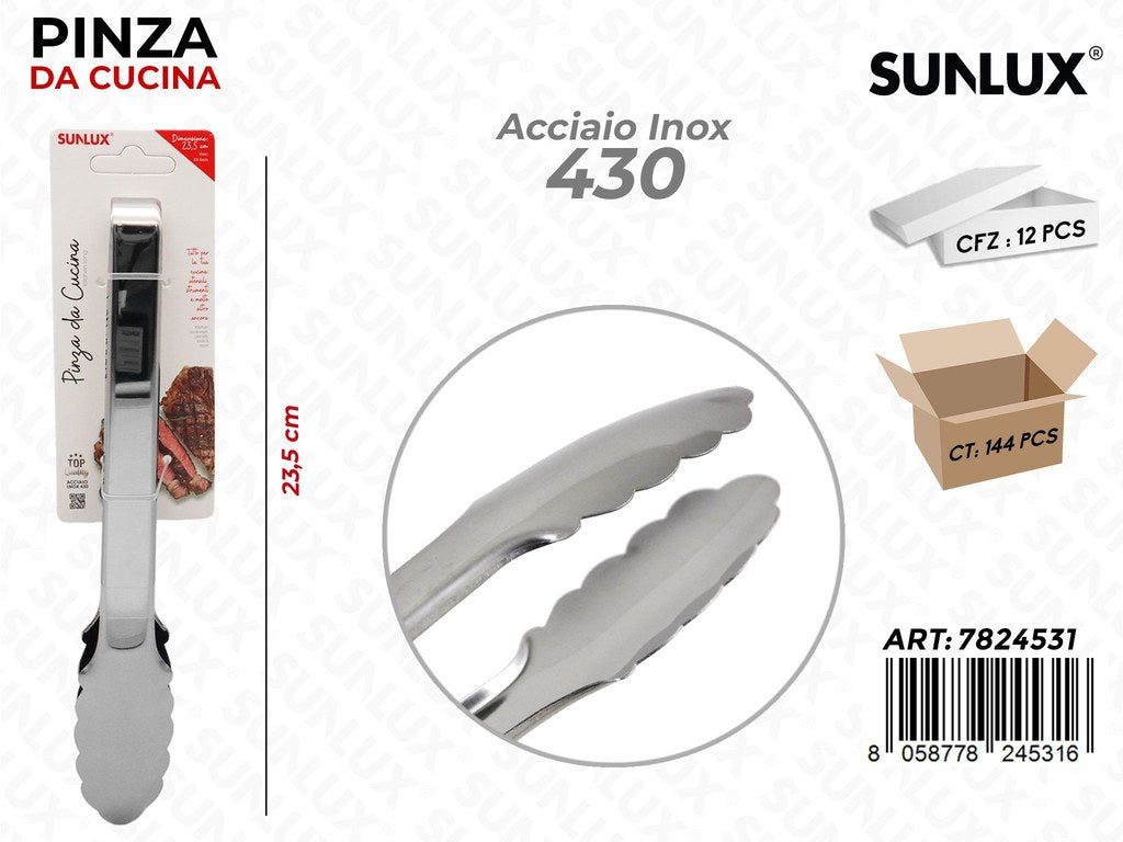 Pinza da Cucina Acciaio 430 23.5CM