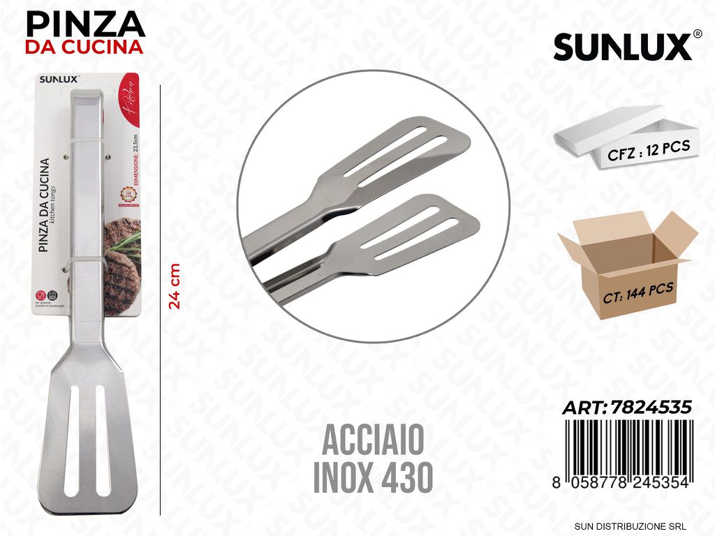 Pinza da Cucina Acciaio 430 24CM