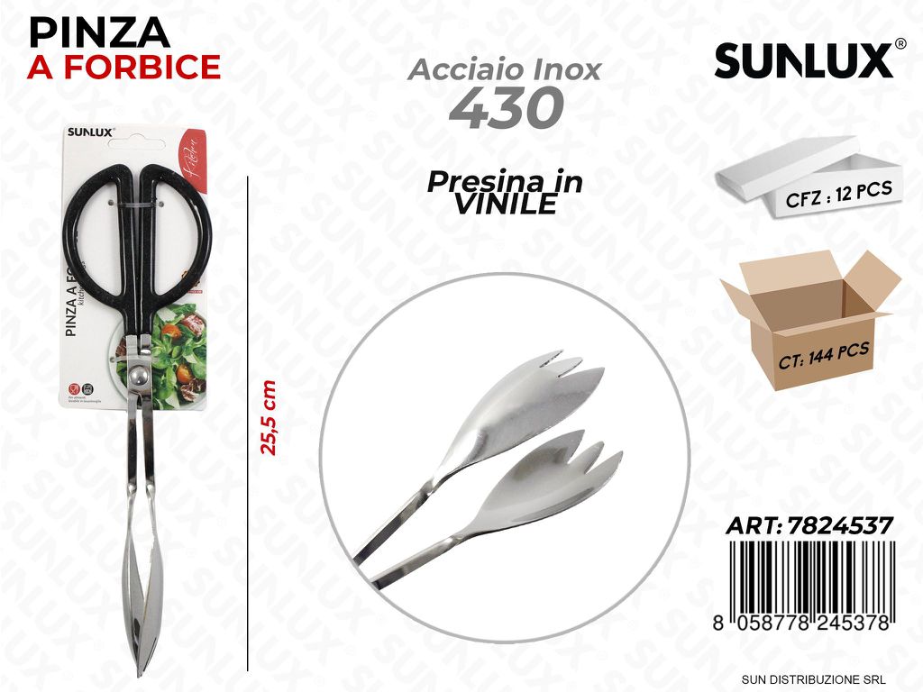 Pinza a Forbice Acciaio 430 25.5CM