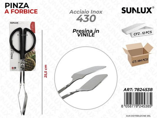 Pinza a Forbice Acciaio 430 25.5CM