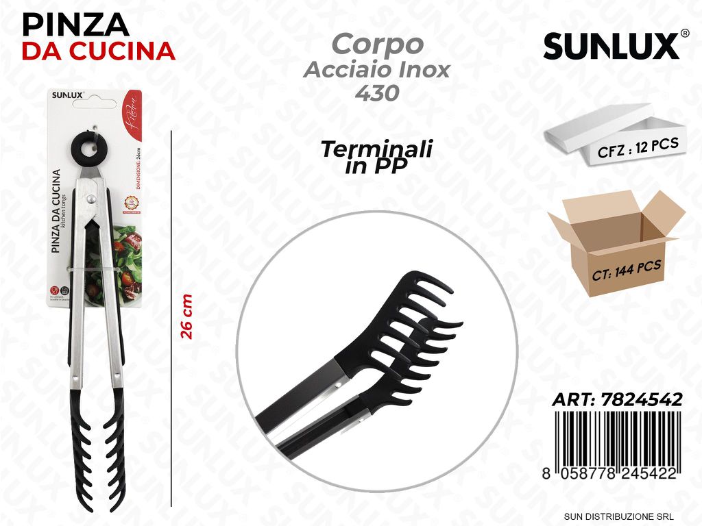 Pinza a da Cucina Acciaio 430 -pp 26CM