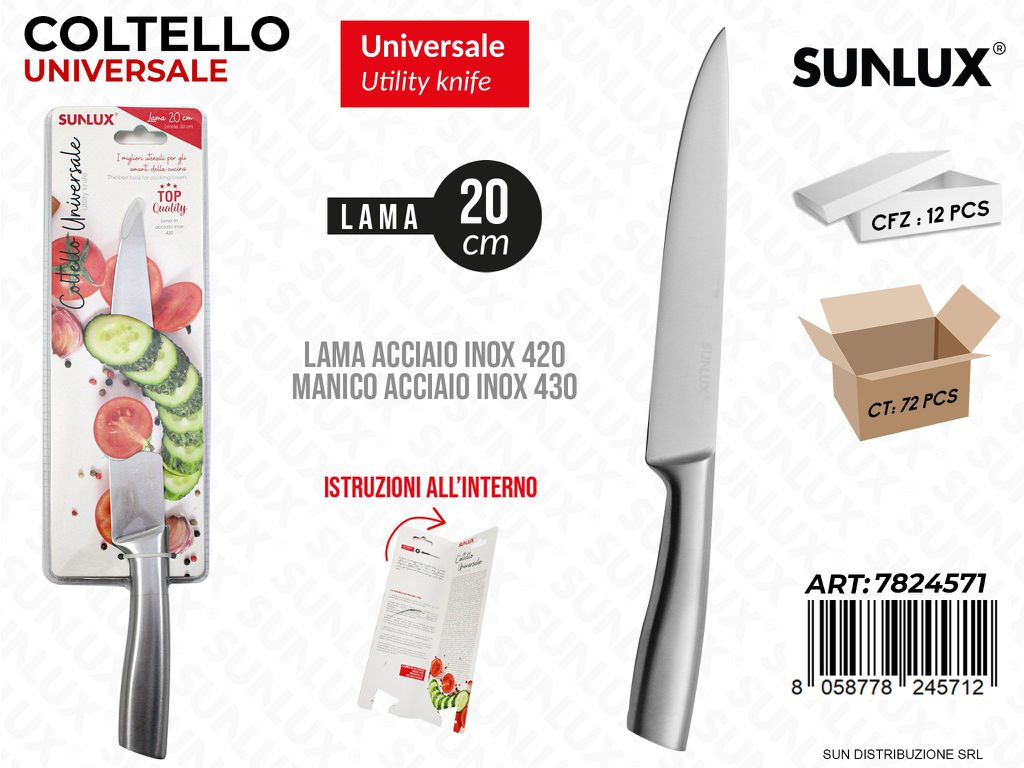 Coltello Univ. Acc. 420-430 Lama 20CM