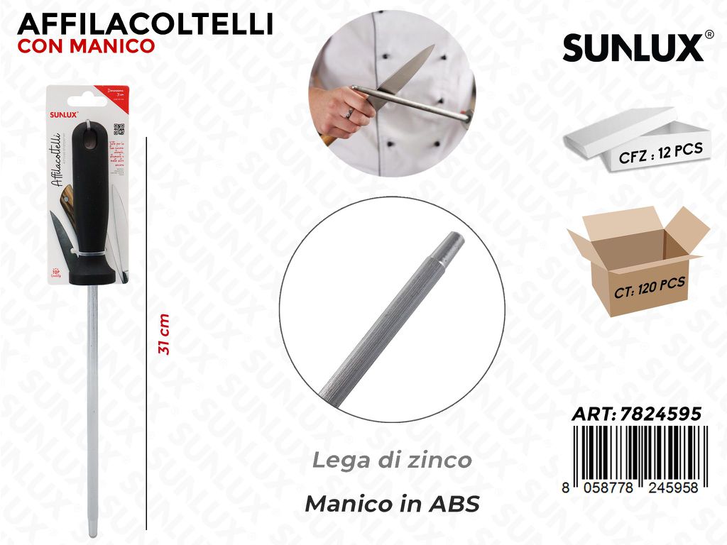 Affila Coltelli in Lega di Zinco 31CM