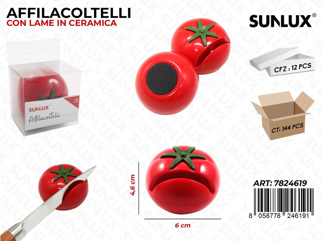 Affilacoltelli Pomodoro 6*4.6CM