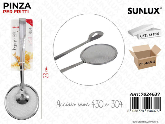 Pinza per Fritti Acciaio 430-304 28CM