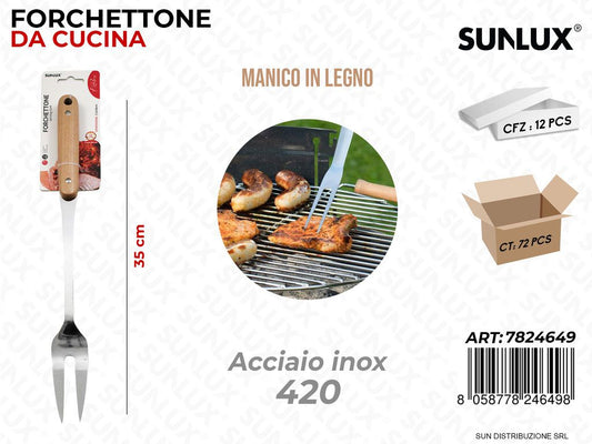 Forchettone da Cucina Acciaio 420 35CM