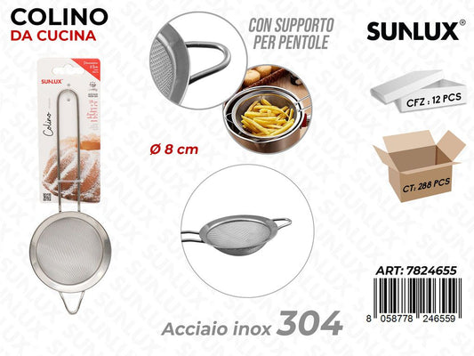Colino da Cucina c/ Supp. Acciaio 304 D.8CM