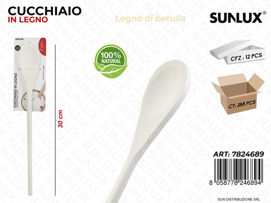 Cucchiaio in Legno di Betulla 30CM
