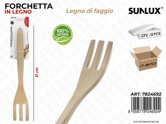 Forchetta in Legno di Faggio 31CM