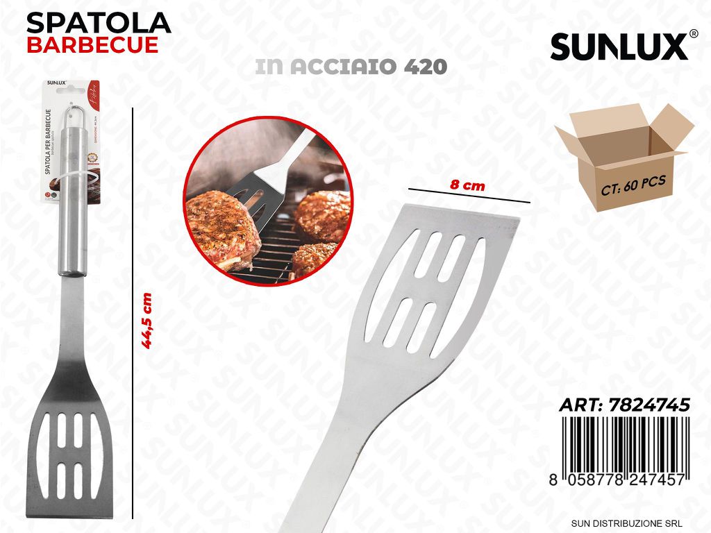 Spatola per Barbecue Acciaio 420 44.5*8CM
