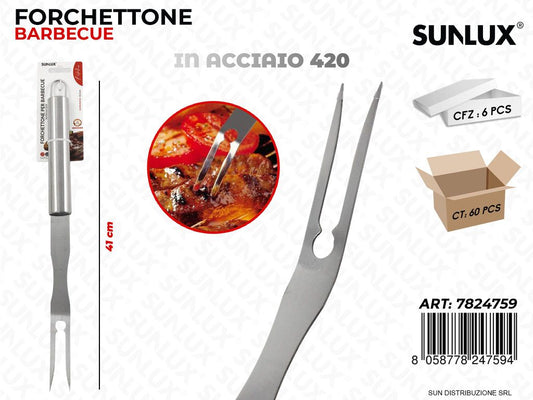Forchettone Barbecue Acciaio 420 41CM