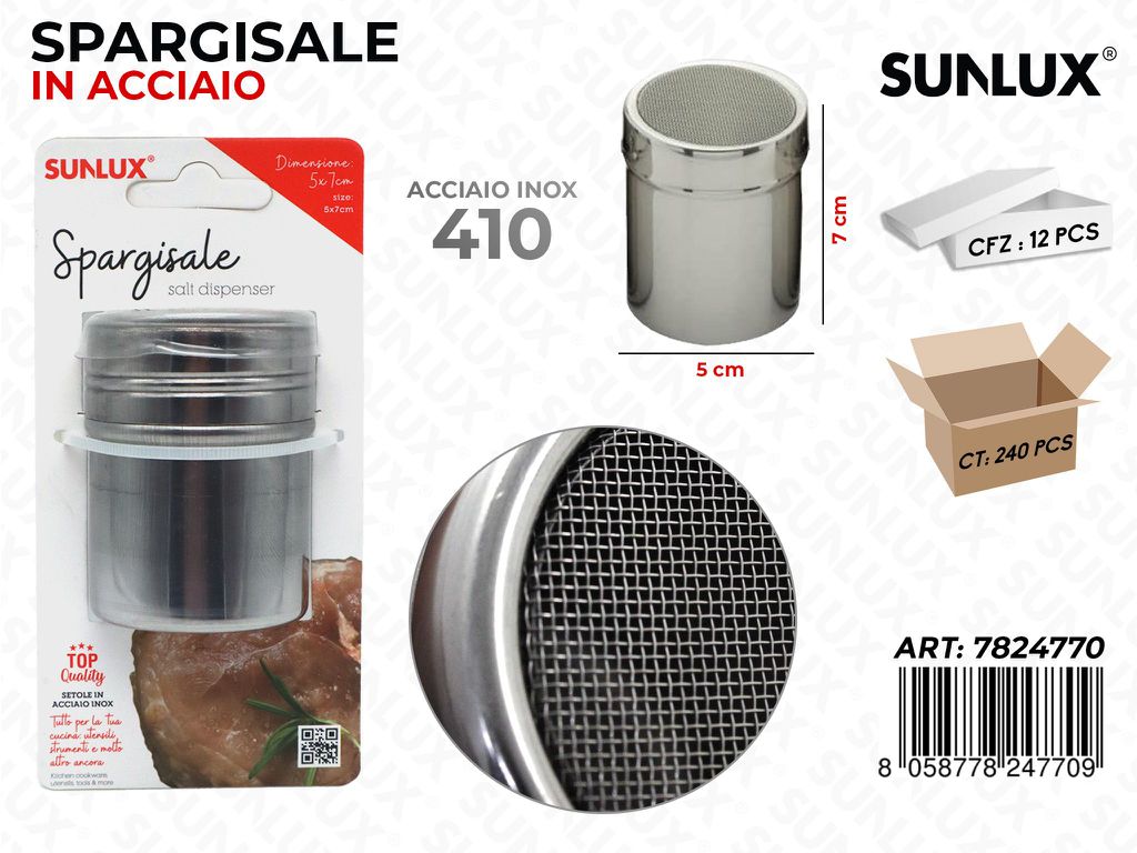 Spargisale in Acciaio 410 5*7CM