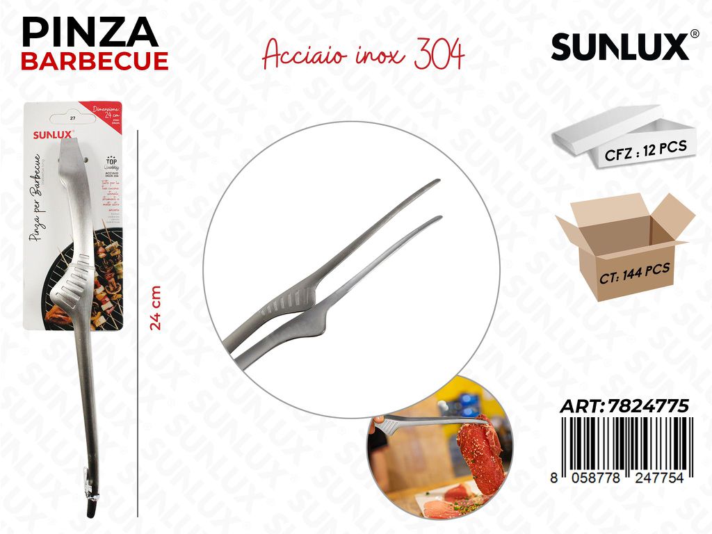 Pinza per Barbecue Acciaio 304 24CM