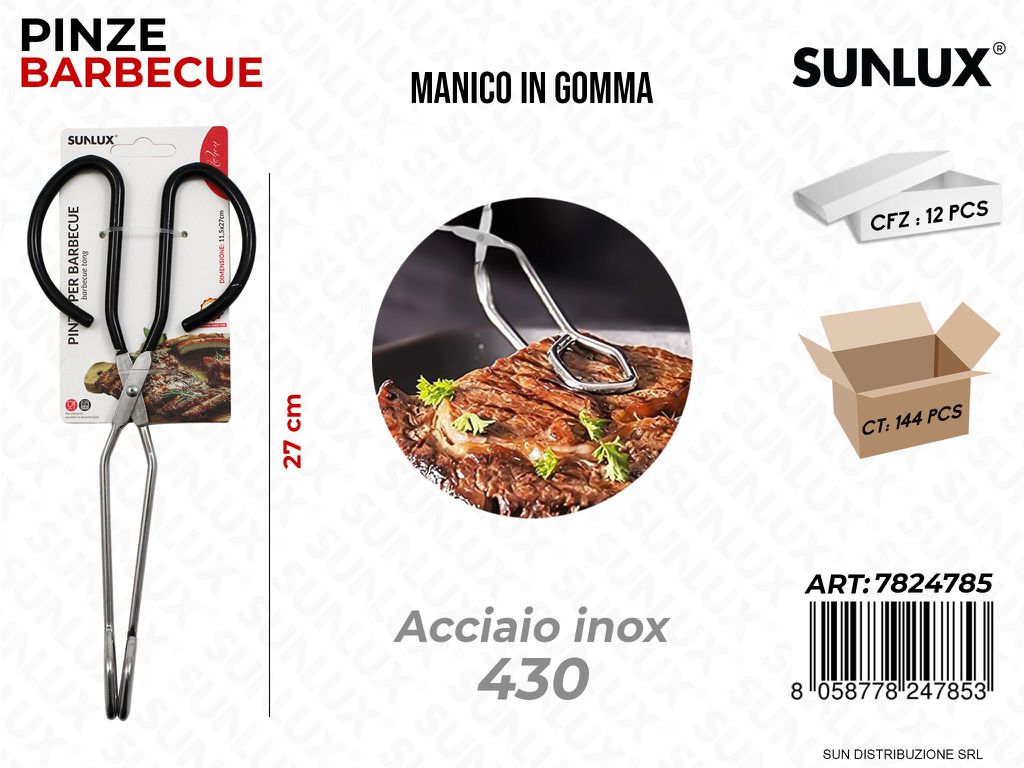 Pinze Bbq Acciaio 430 27CM