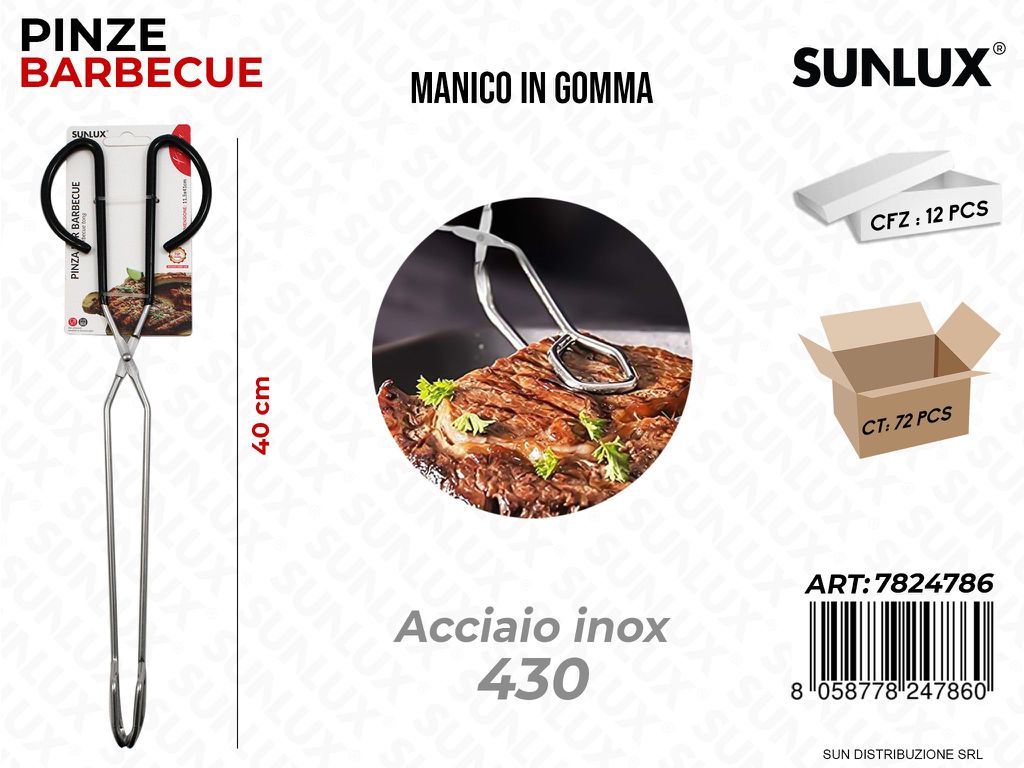 Pinze Bbq Acciaio 430 40CM